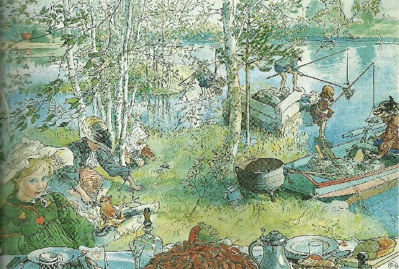 kraftfangst, Carl Larsson